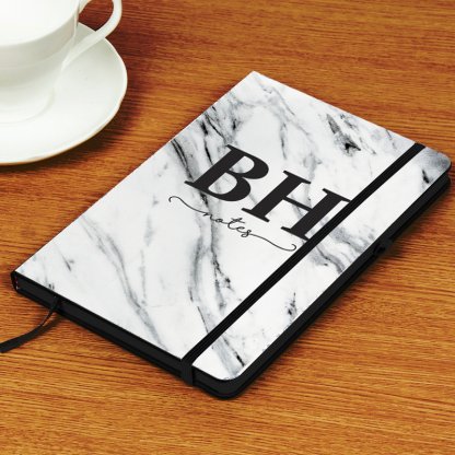 personalised marble notebook