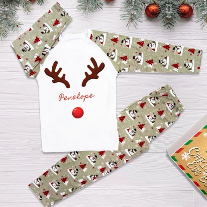 kids personalised Christmas pyjamas