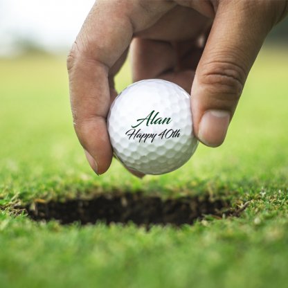 personalised golf ball