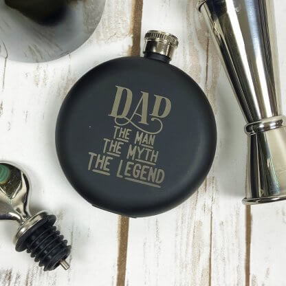 Personalised Round Hip Flask
