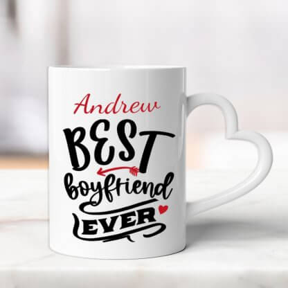 Personalised Valentine's Heart Mugs