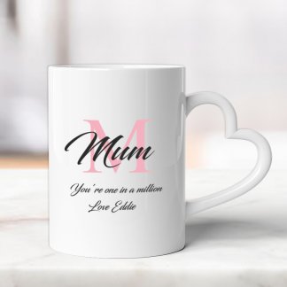 Personalised Heart Handle Mug