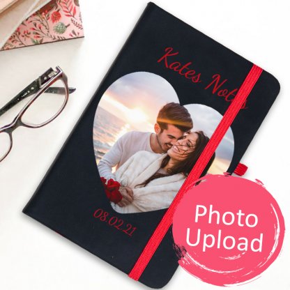 personalised heart notebook