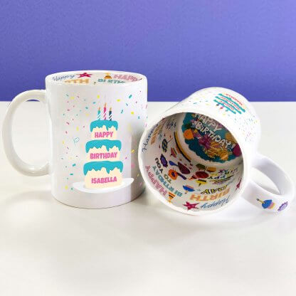 Personalised Birthday Cake Mug