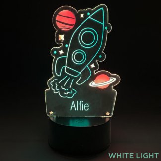 Personalised Rocket Light