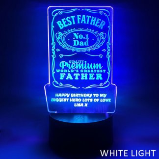 Personalised Whisky Light