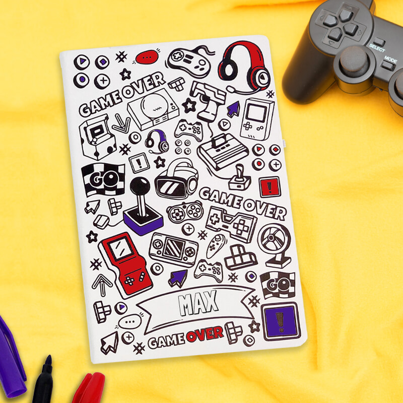 A5 Gaming Colour Me In Notebook