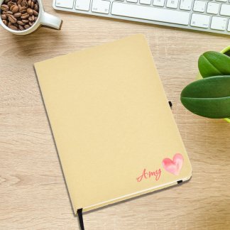 A5 Eco Notebook with Heart Design